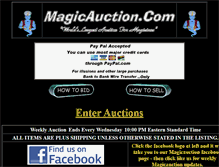 Tablet Screenshot of magicauction.com